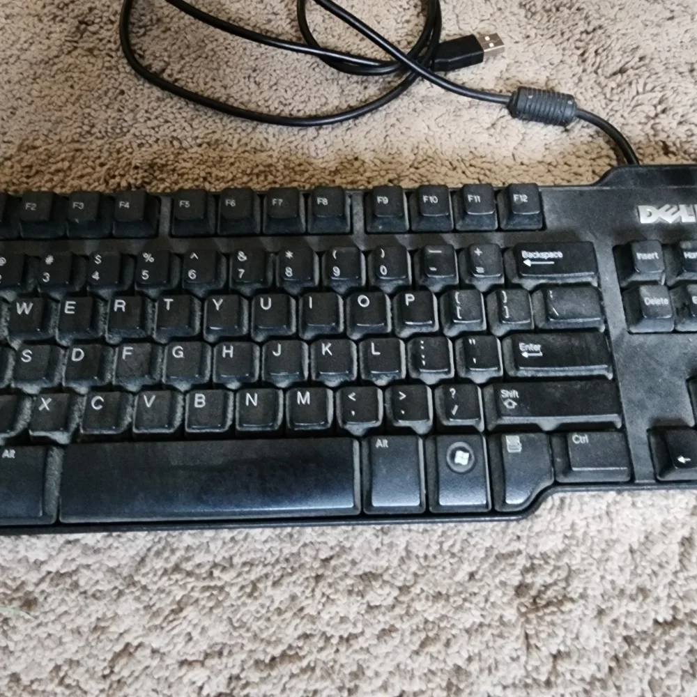 Dell Computer Keyboard Model SK-8115 Black